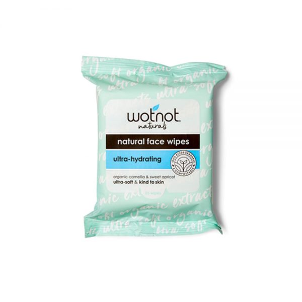 Wotnot Natural Face Wipes ULTRA-HYDRATING (25 sheets)